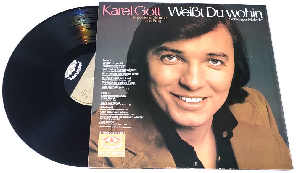 Karel Gott – Weißt Du Wohin 1971 VG, VYPRANÁ Vinyl (LP)