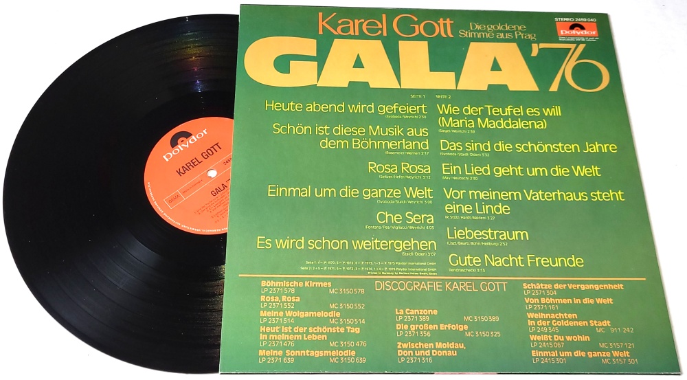 Karel Gott – Gala '76 1976 EX+, VYPRANÁ Vinyl (LP)