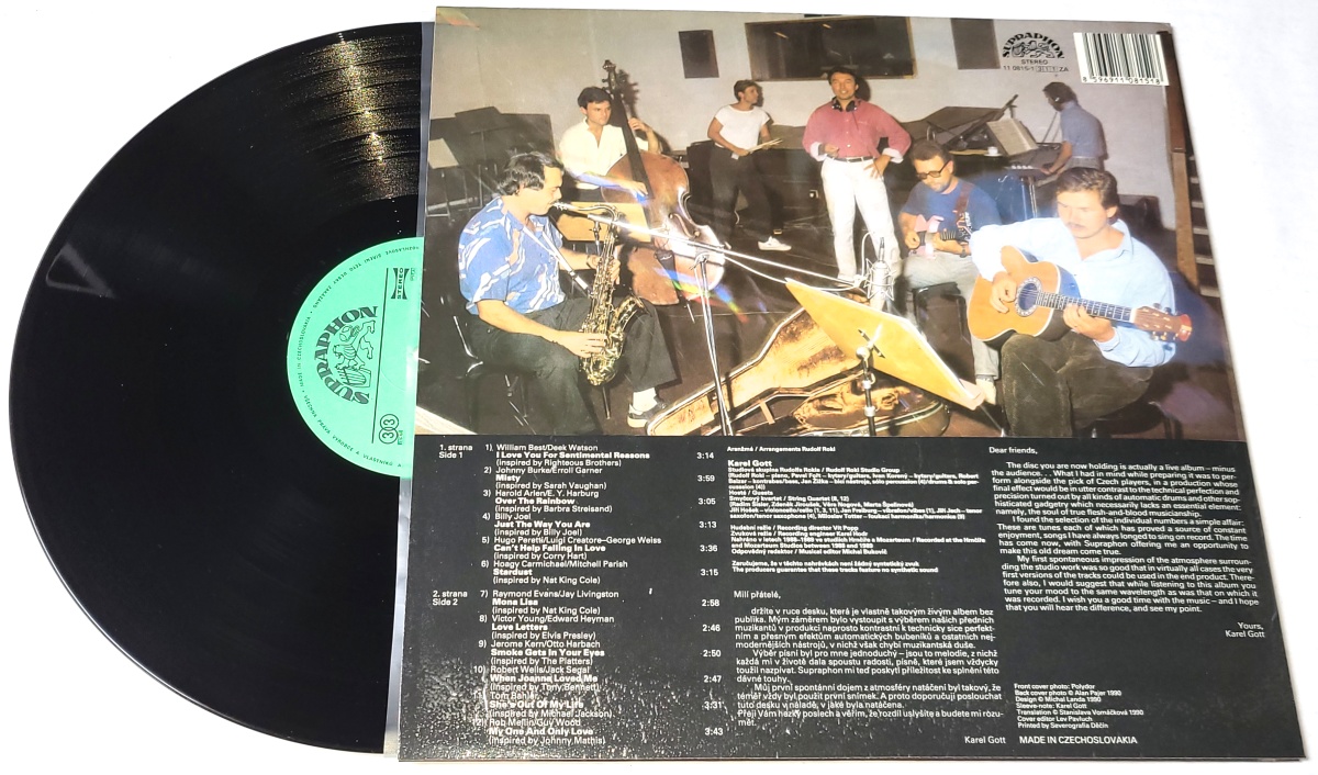 Karel Gott – I Love You For Sentimental Reasons 1990 NM, VYPRANÁ Vinyl (LP)