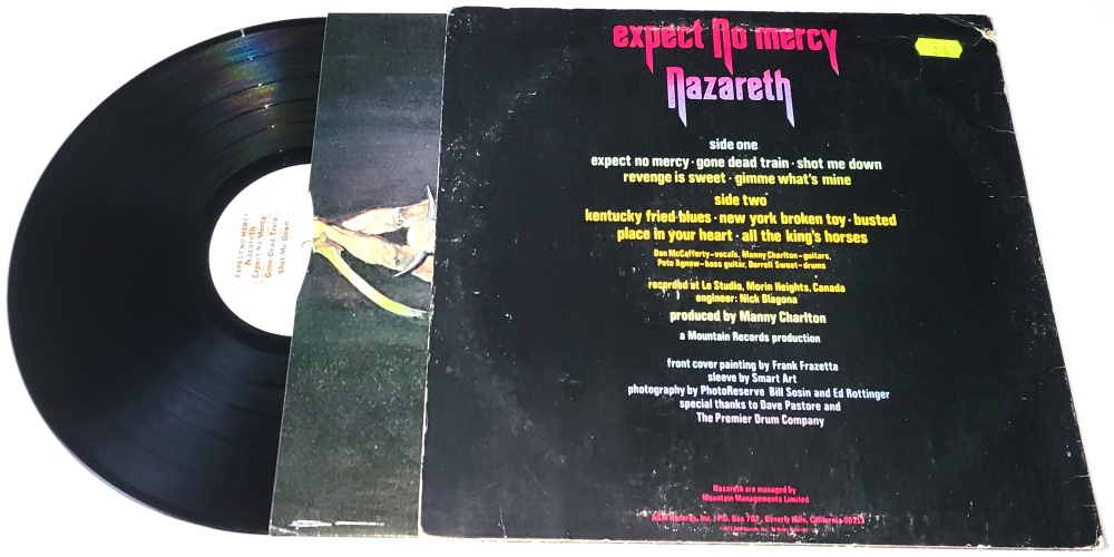 Nazareth – Expect No Mercy 1977 VG-, VYPRANÁ Vinyl (LP)