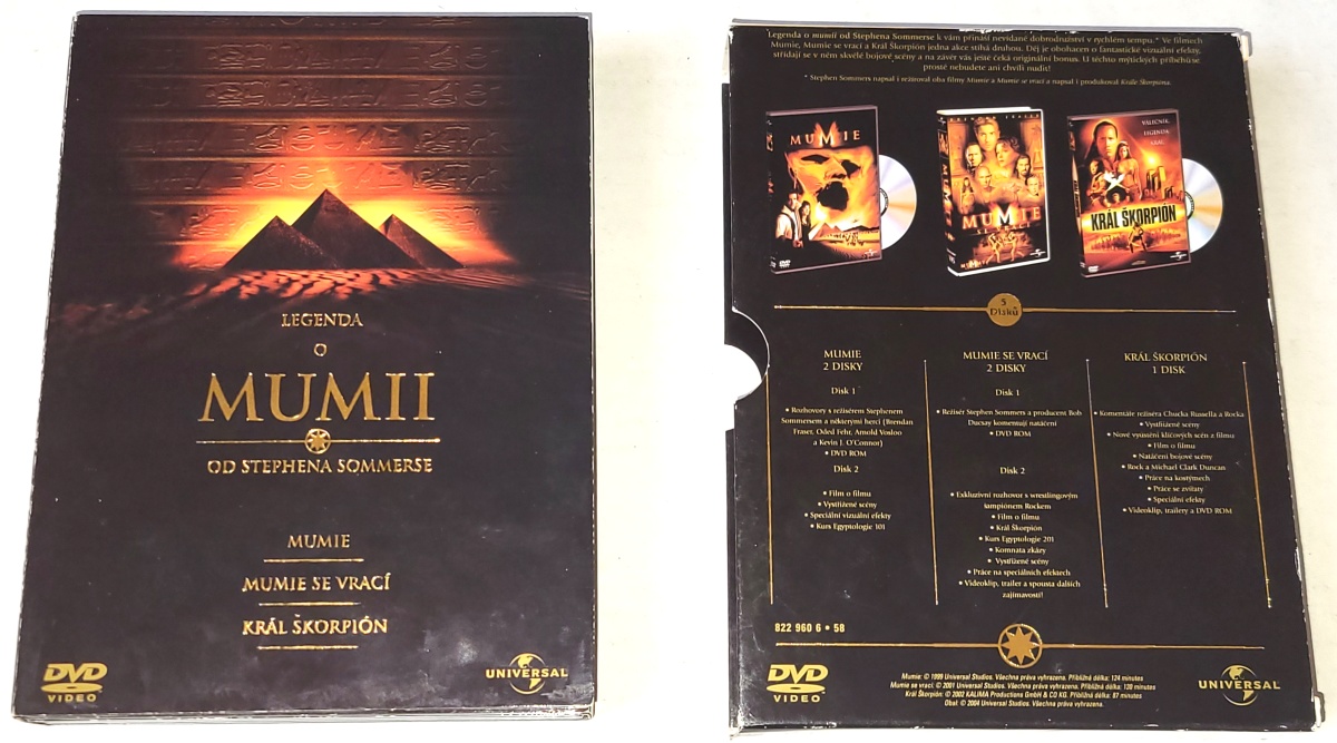 Mumie 1999 - 2002 Sběratelská Kolekce 5DVD