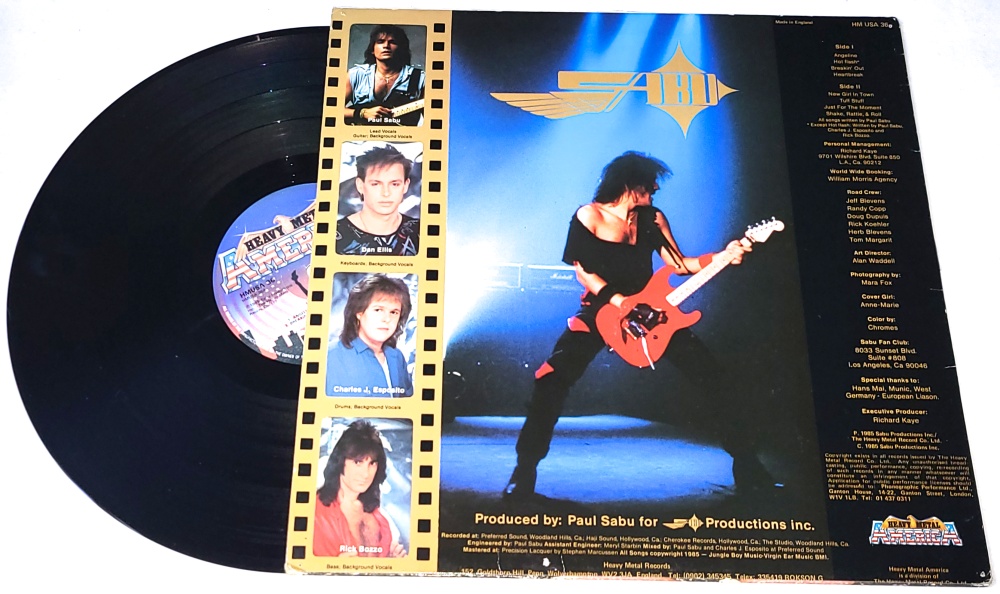 Sabu – Heartbreak 1985 VG+, VYPRANÁ Vinyl (LP)