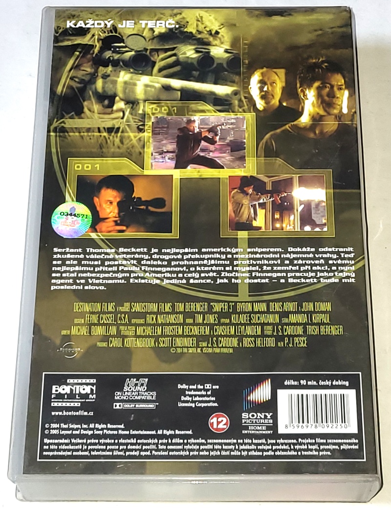 Sniper 3 - VHS kazeta Original