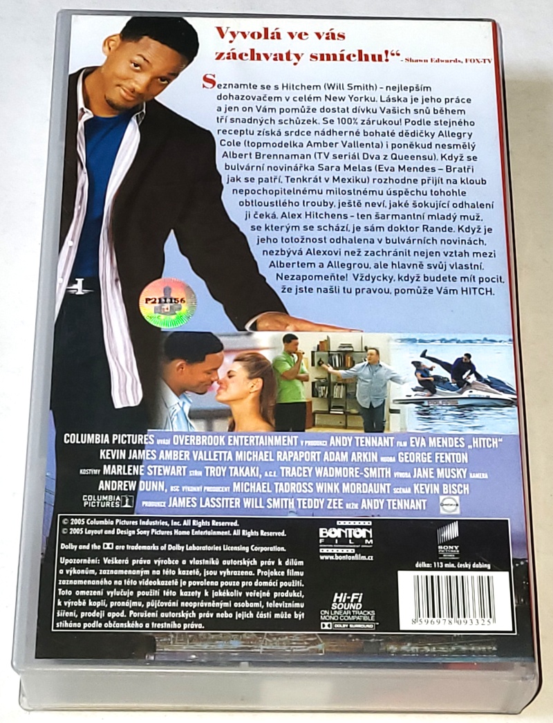 Hitch: Lék pro moderního muže - VHS kazeta Original