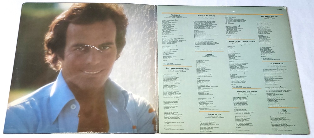Julio Iglesias – Aimer La Vie 1978 VG+, VYPRANÁ Vinyl (LP)