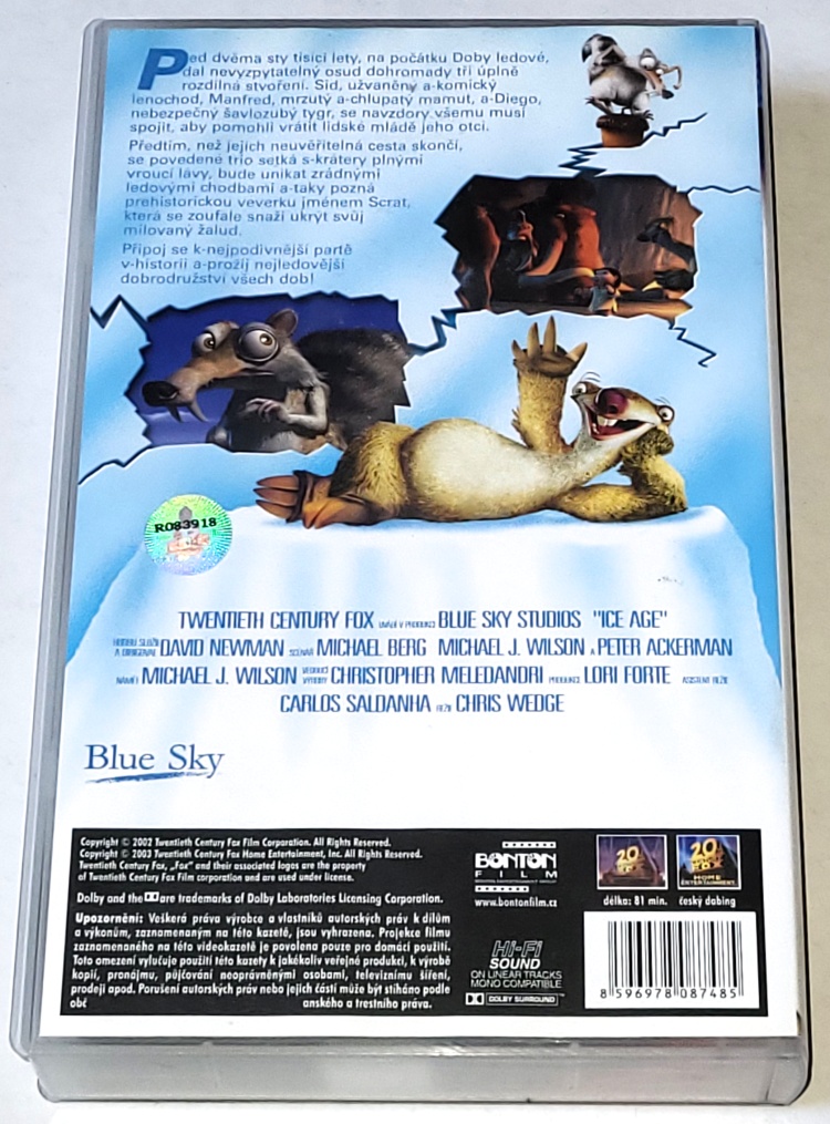 Doba ledová - VHS kazeta