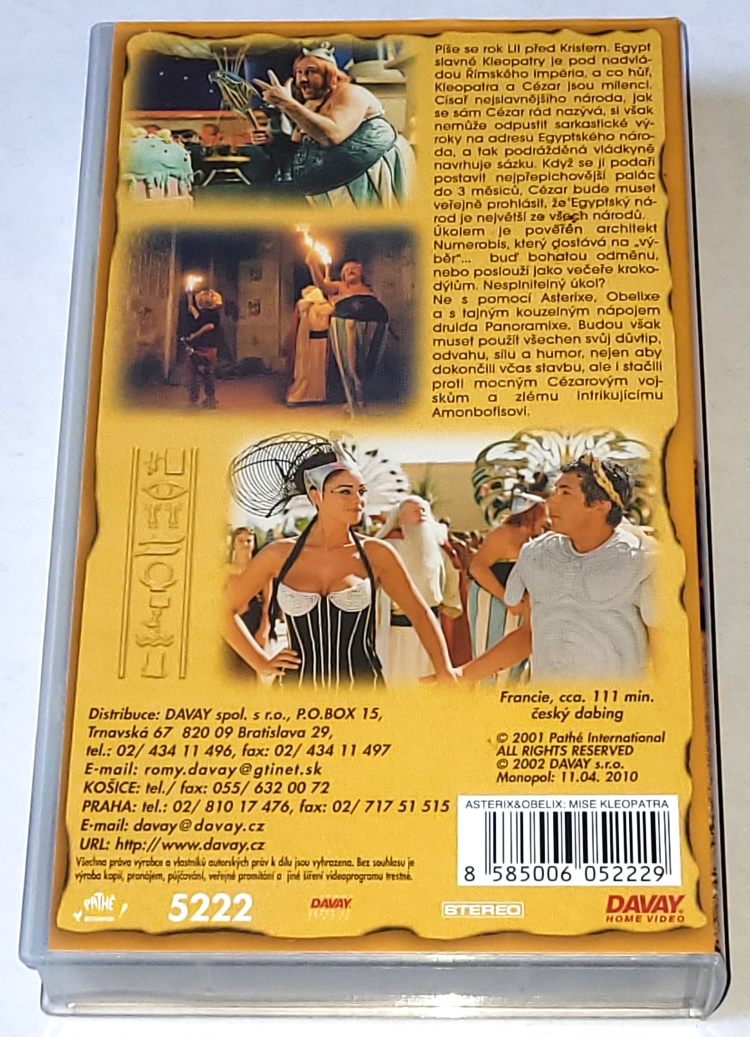 Asterix a Obelix: Mise Kleopatra - VHS kazeta Original