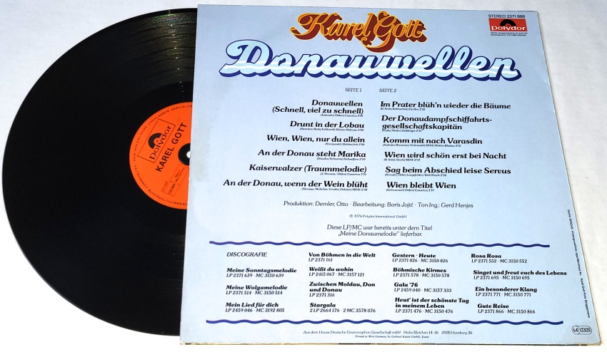 Karel Gott – Donauwellen 1978 EX+, VYPRANÁ Vinyl (LP)