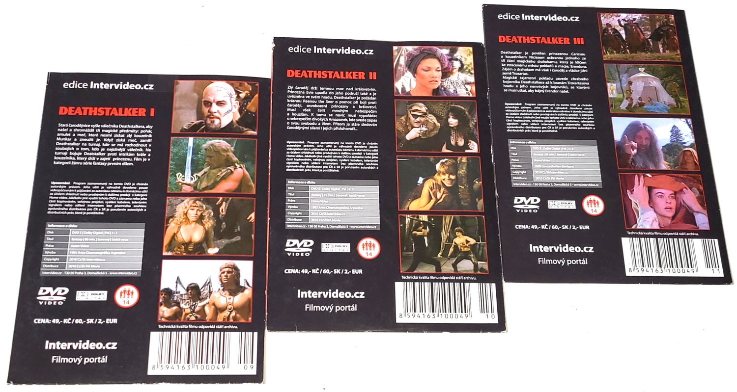 Deathstalker 1 - 3 3DVD, nové