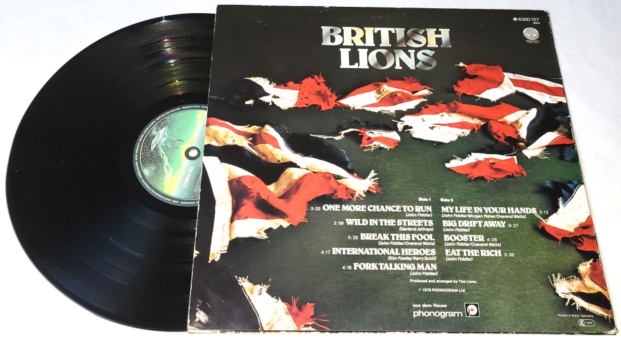 British Lions – British Lions 1978 VG-, VYPRANÁ Vinyl (LP)