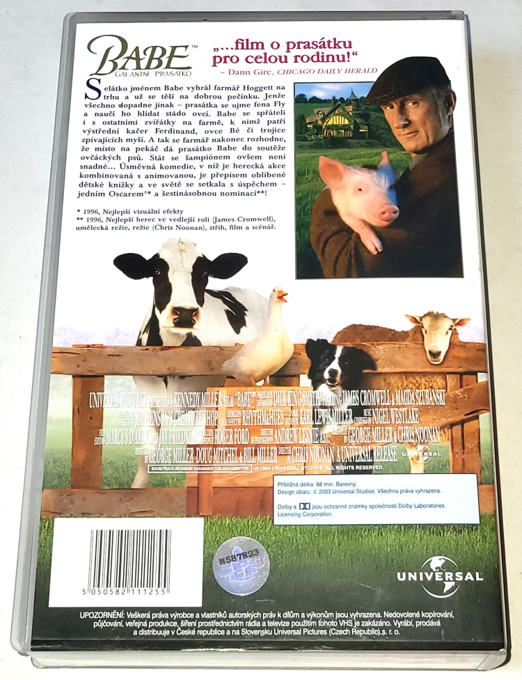 Babe - galantní prasátko - VHS kazeta
