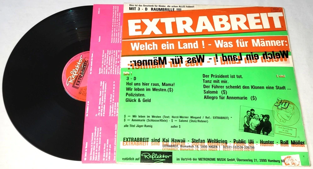 Extrabreit. – Welch Ein Land ! - Was Für Männer: 1981 VG-, VYPRANÁ Vinyl LP