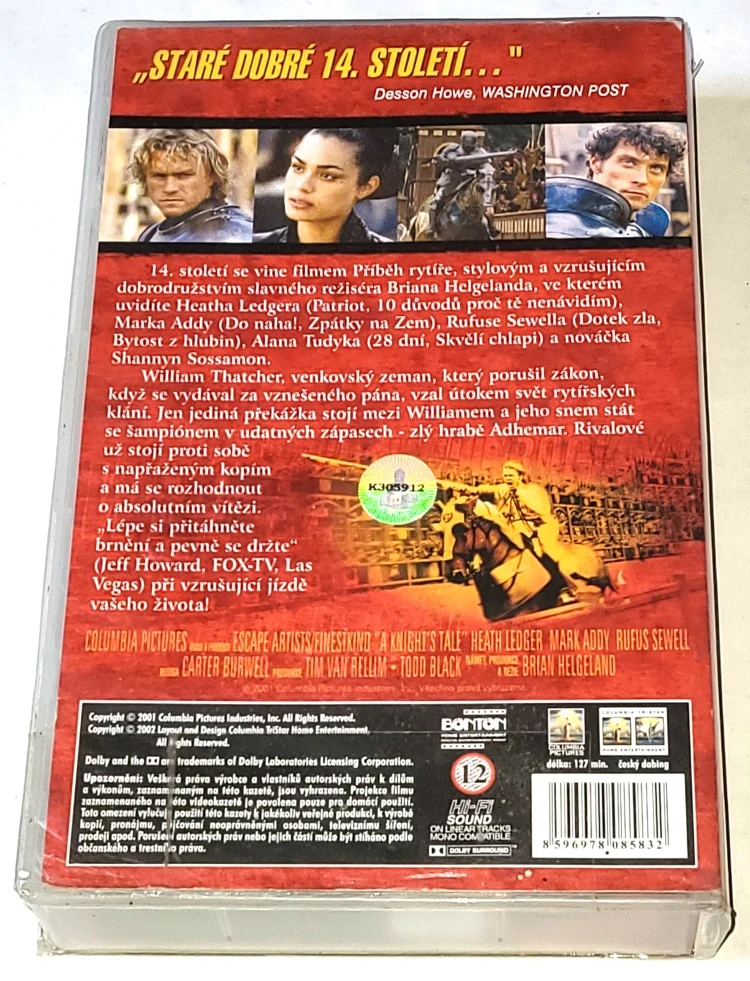 Příběh rytíře - VHS kazeta