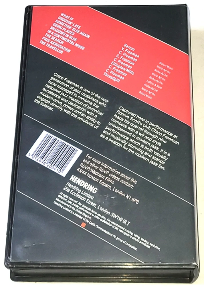 Chico Freeman: Live At Ronnie Scott's - London / VHS kazeta