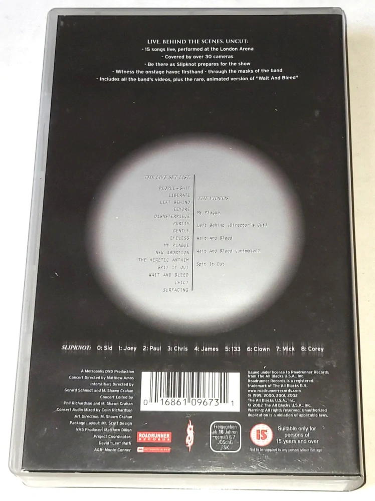 Slipknot – Disasterpieces / VHS kazeta