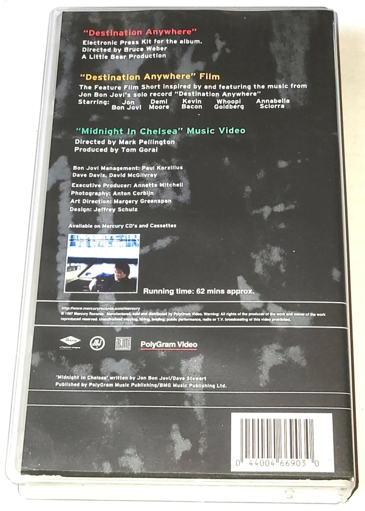 Jon Bon Jovi – Destination Anywhere (1997) / VHS kazeta
