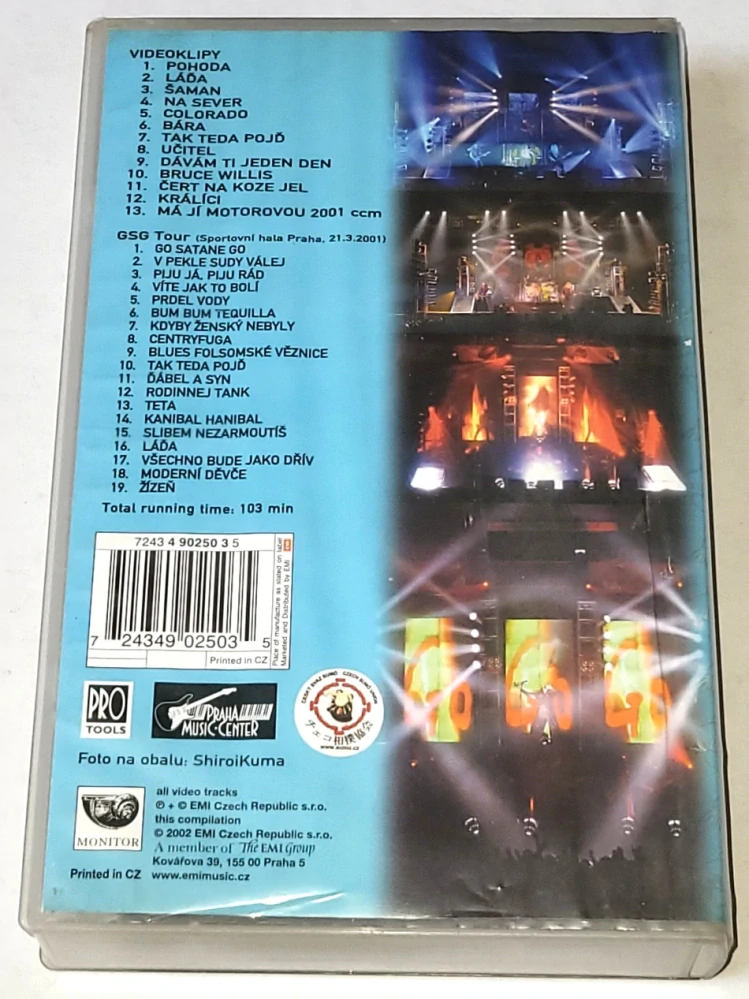 Kabát – Suma Sumárum: Best of Video / Koncert Praha (GSG Tour) 2002 / VHS kazeta