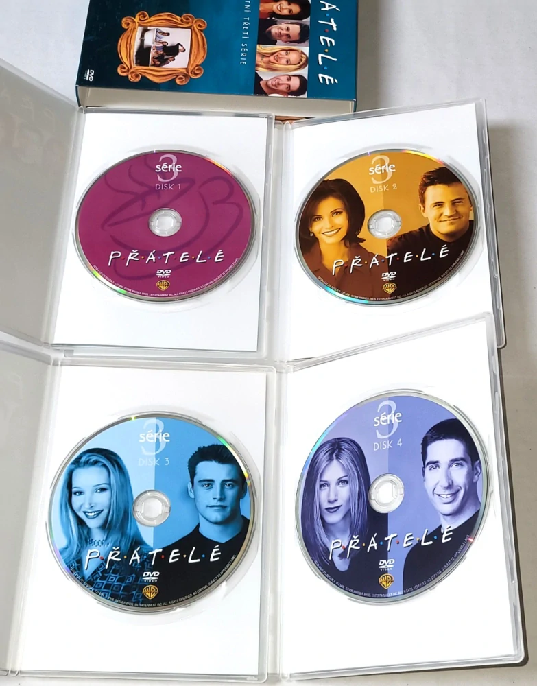Přatele - Kompletní 3. série 4DVD BOX Set