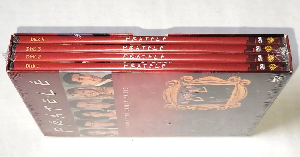 Přatele - Kompletní 2. série 4DVD BOX Set (nové, zatavené)
