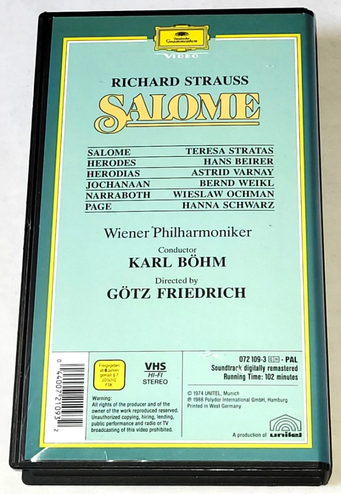 Richard Strauss - Salome / VHS kazeta