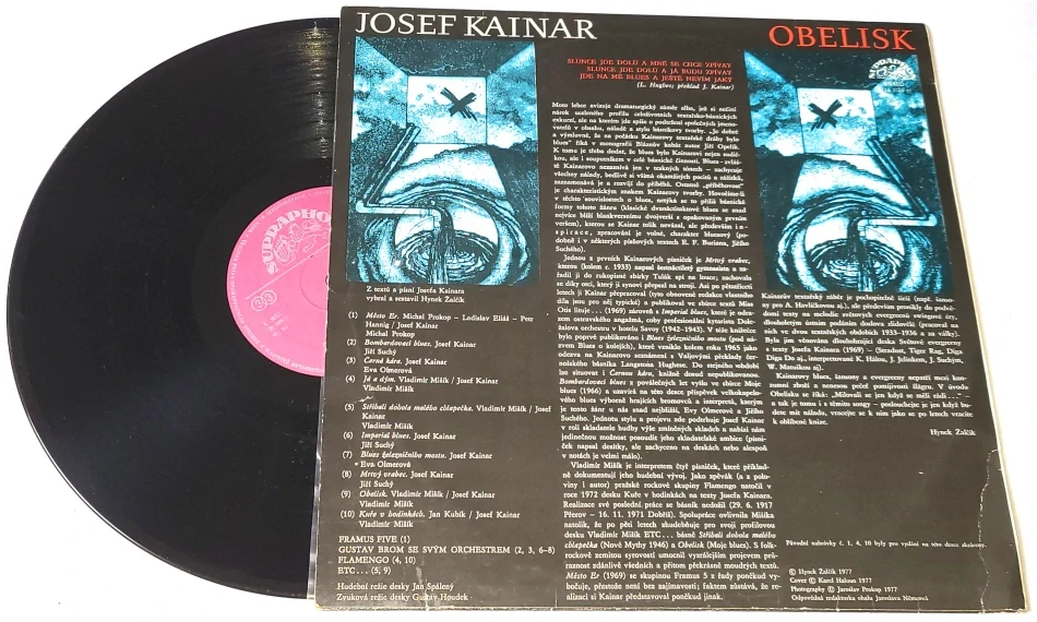 Josef Kainar – Obelisk 1977 VG, Vinyl (LP)