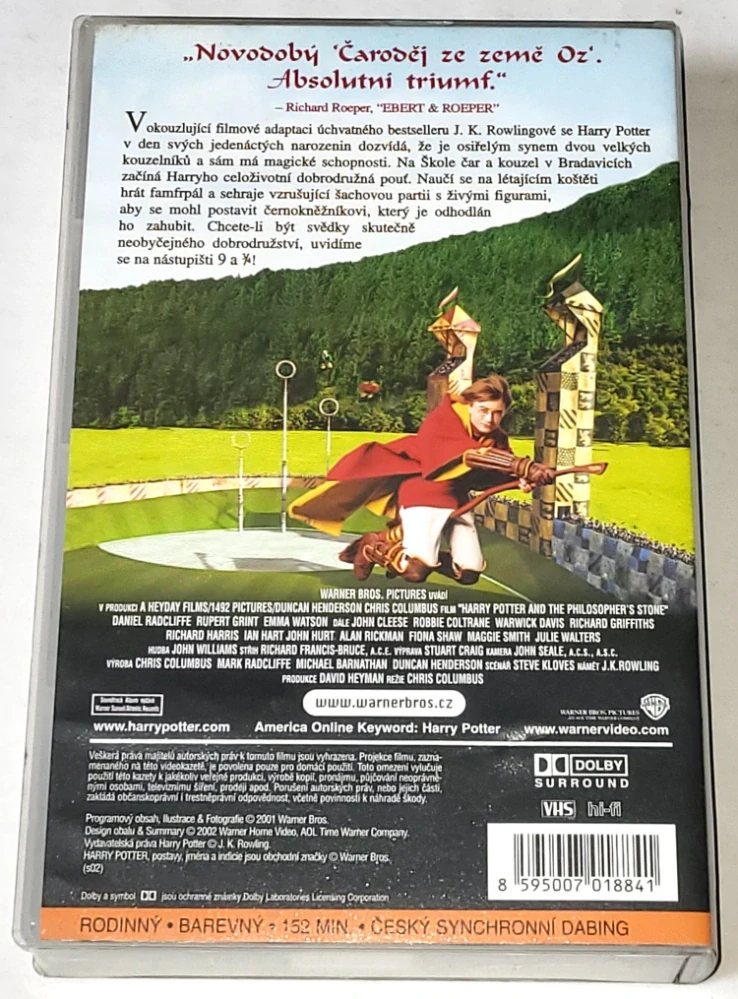 Harry Potter a Kámen mudrců / VHS kazeta