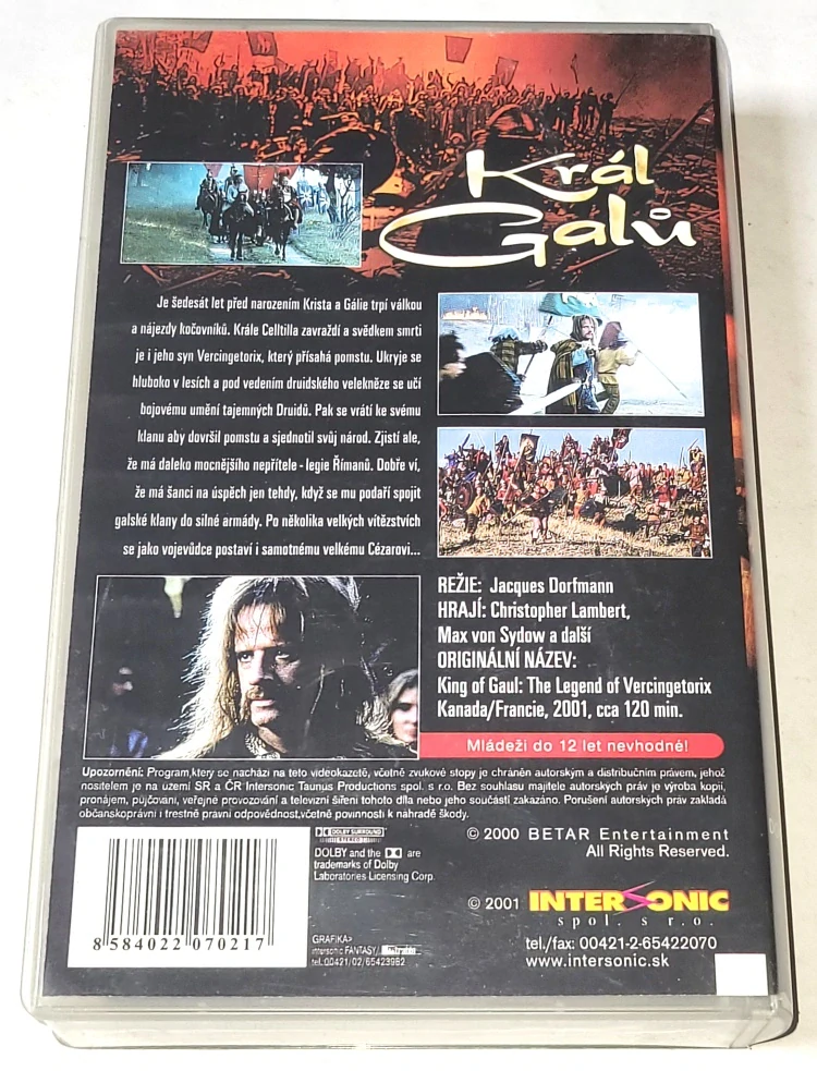 Král Galů / VHS kazeta