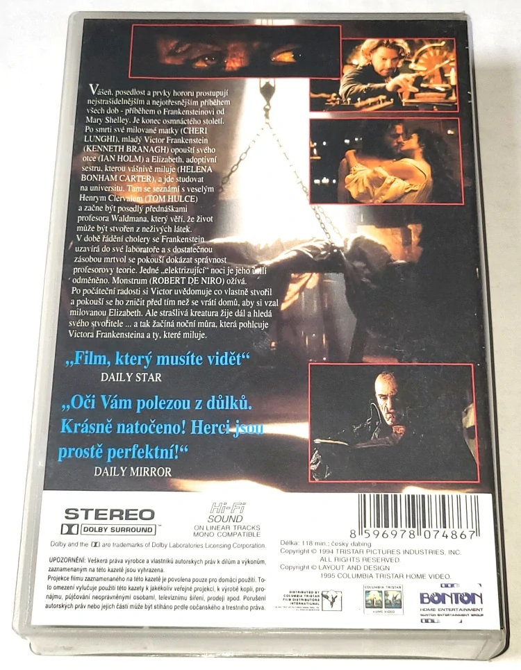 Frankenstein / VHS kazeta