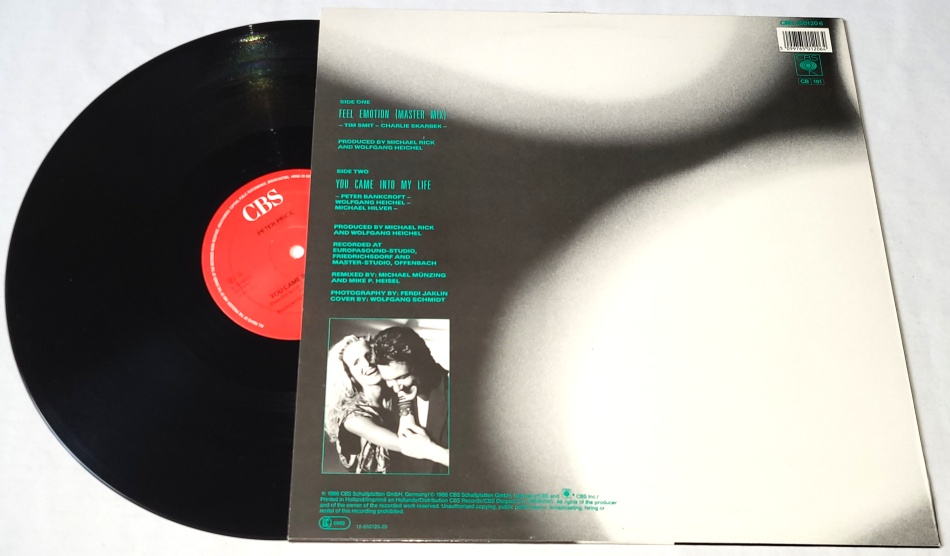 Peter Price – Feel Emotion 1986 Single 12" EX+, VYPRANÁ Vinyl
