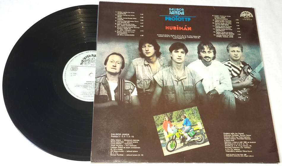 Dalibor Janda, Prototyp – Hurikán 1987 VG+, VYPRANÁ Vinyl (LP)
