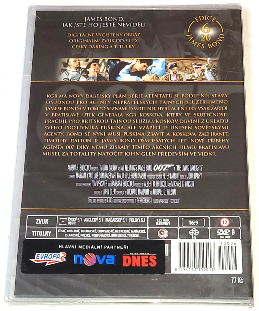 Dech života - James Bond agent 007 1987 DVD (nové, zabalené)