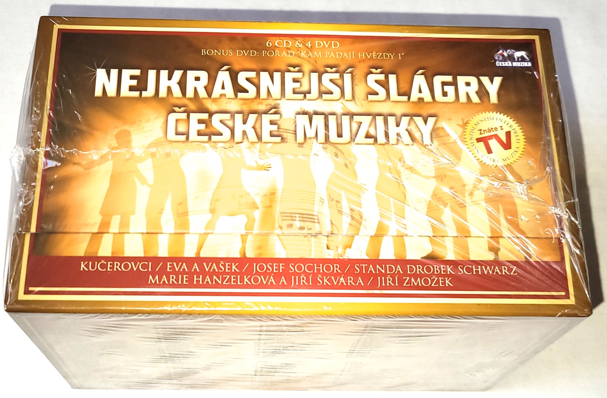 Nejkrásnější šlágry české muziky 6CD + 4DVD (nerozbalené)