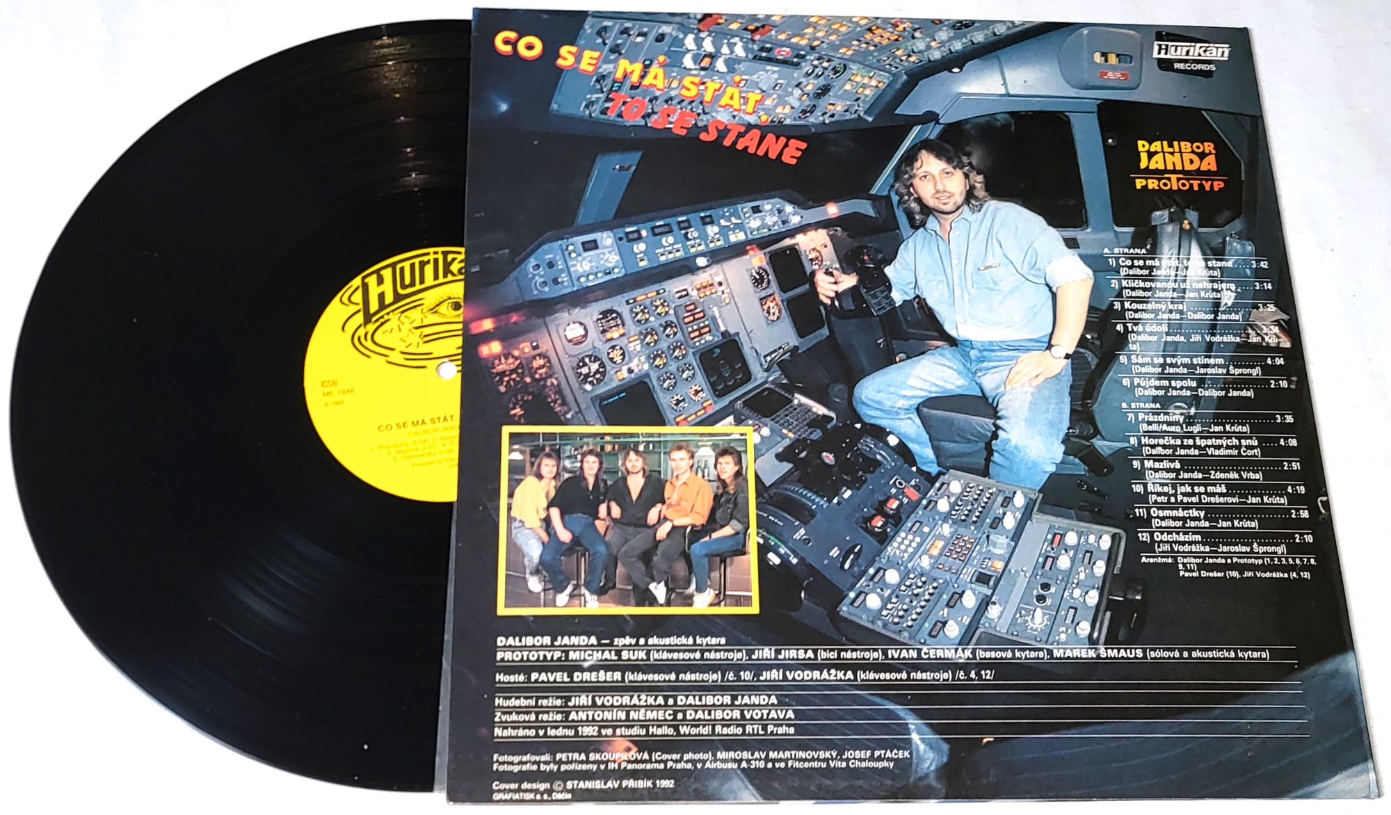 Dalibor Janda & Prototyp – Co Se Má Stát, To Se Stane 1992 VG+, VYPRANÁ Vinyl (LP)