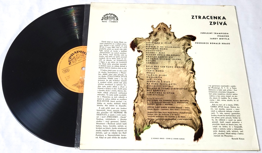 Ztracenka Zpívá (Jubilejní Trampiáda Písniček Jardy Mottla) 1969 VG+, Vinyl (LP)