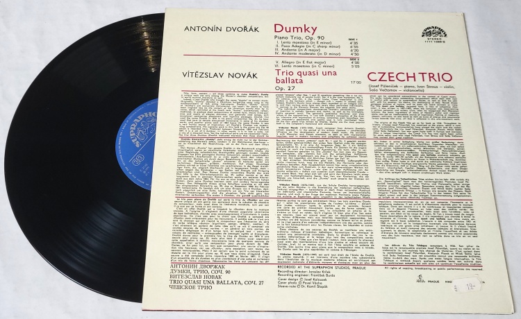 Dvořák, Novák, Czech Trio – Dumky · Trio Quasi Una Batalla 1973 EX+, VYPRANÁ Vinyl (LP)
