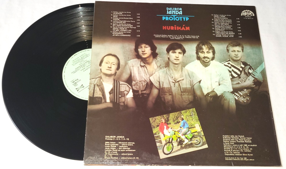 Dalibor Janda, Prototyp – Hurikán 1987 VG+, VYPRANÁ Vinyl (LP)