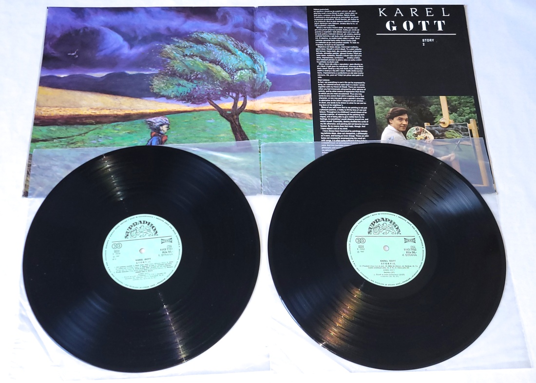 Karel Gott – Story 2, 1987 VG+, VYPRANÉ Vinyl (2LP + příloha a plakát)