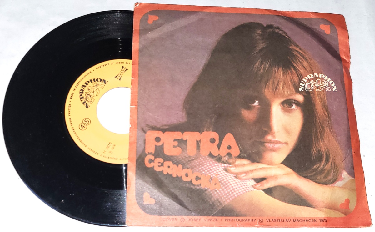 Petra Černocká, Kardinálové – Byl To Zvláštní Den / Rychlost Má Cenu Zlata 1976, Vinyl 7" Single (autogram, podpis)