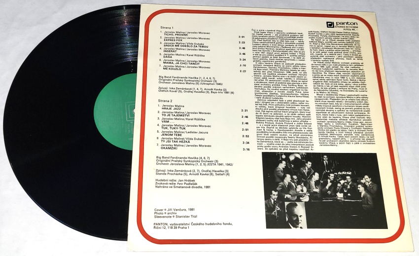 Big Band Ferdinanda Havlíka – Čaj O Páté V Kavárně Vltava 1981 VG+, VYPRANÁ Vinyl (LP)