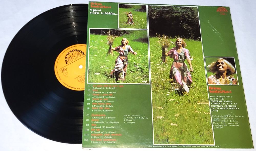Helena Vondráčková – S písní vstříc ti běžím... 1977 VG+, VYPRANÁ Vinyl (LP)