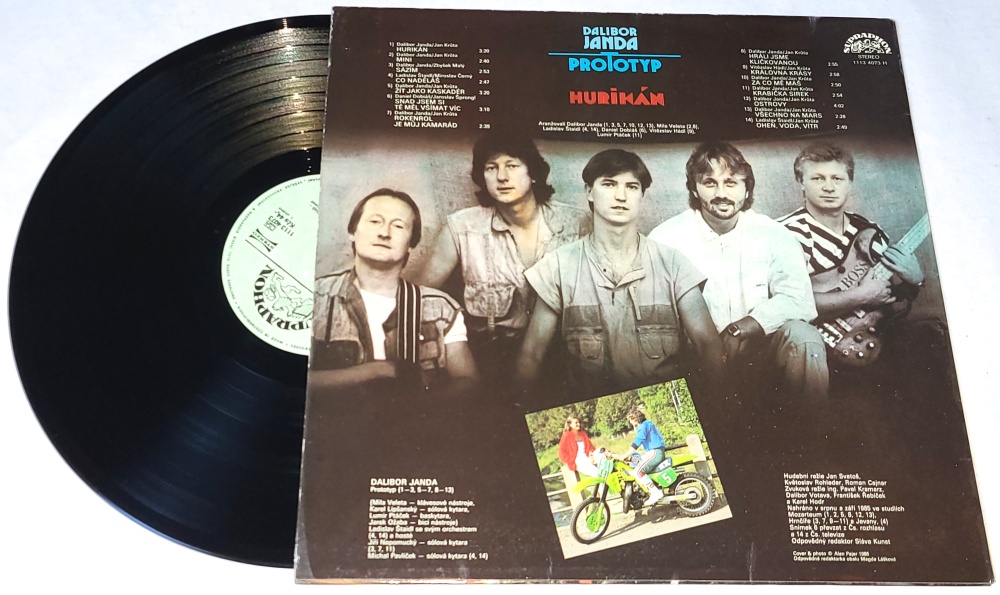 Dalibor Janda, Prototyp – Hurikán 1987 VG+, VYPRANÁ Vinyl (LP)