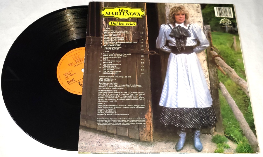 Věra Martinová – Dál Jen Vejdi 1988 VG, VYPRANÁ Vinyl (LP)