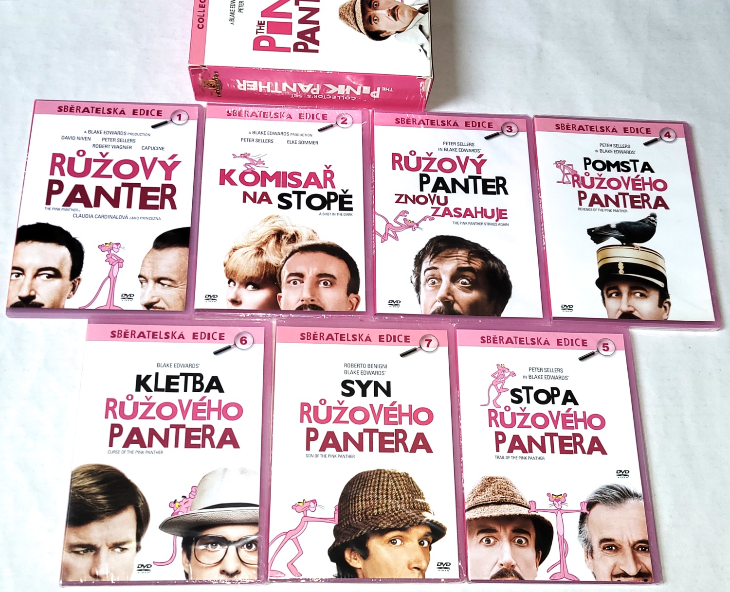 Růžový panter: Kolekce Box Set 7DVD (nové, zatavené)