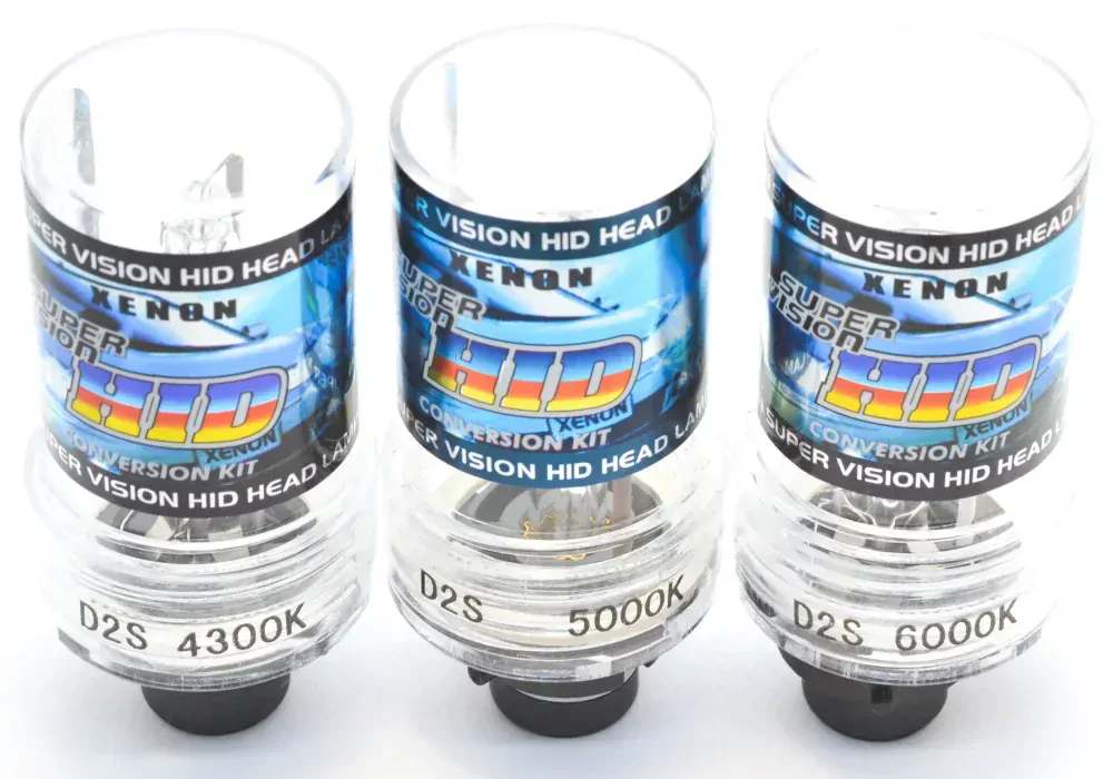 Sada 2 výbojky D2S - 6000K (kovové úchyty) + 2 LED žárovky W5W T10 - Bílá (COB LED)