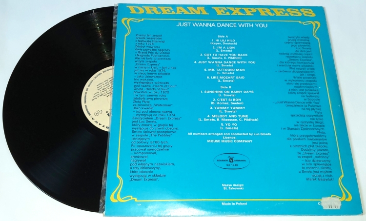 Dream Express – Just Wanna Dance With You 1979 EX, VYPRANÁ Vinyl (LP)