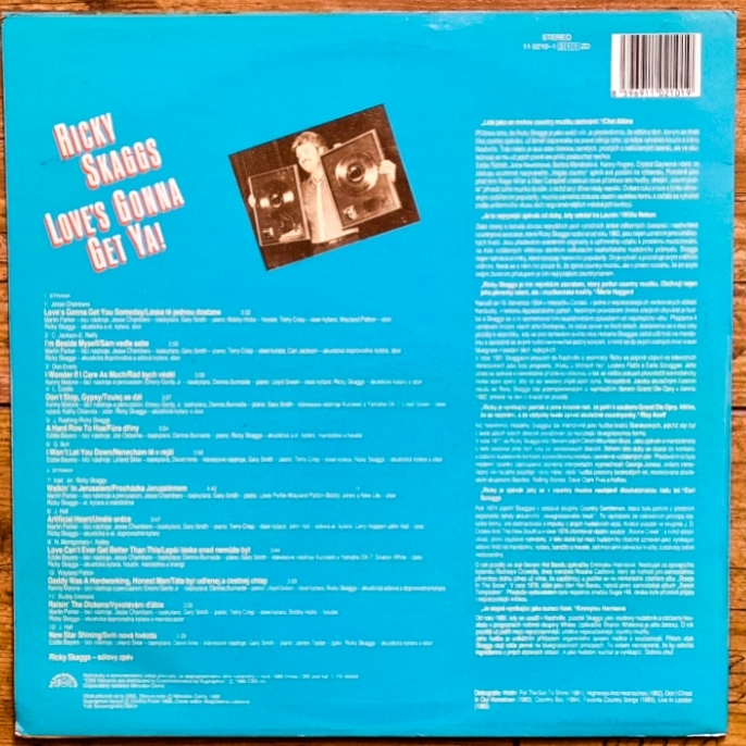 Ricky Skaggs – Love's Gonna Get Ya 1988 VG+, VYPRANÁ Vinyl (LP)