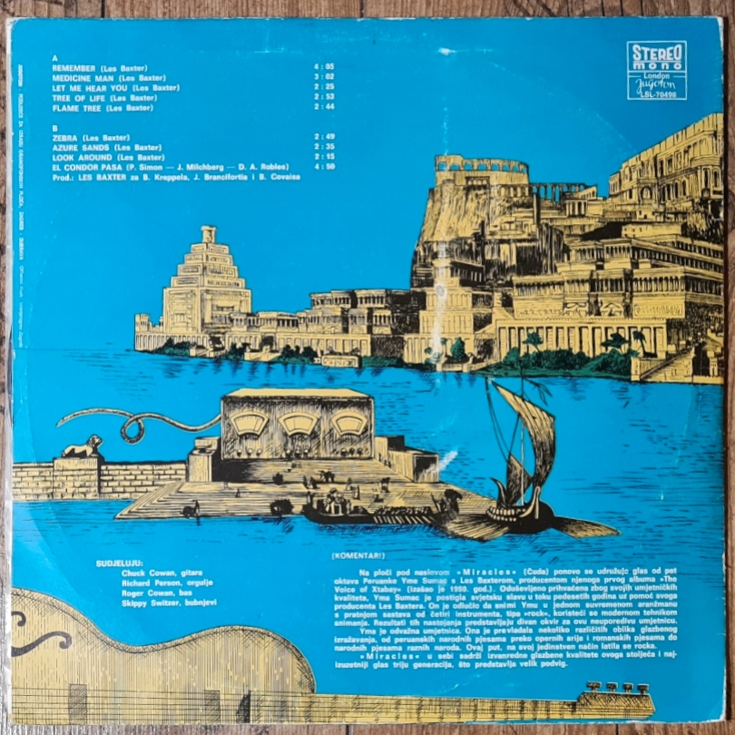 Yma Sumac – Miracles 1973 VG, VYPRANÁ Vinyl (LP)