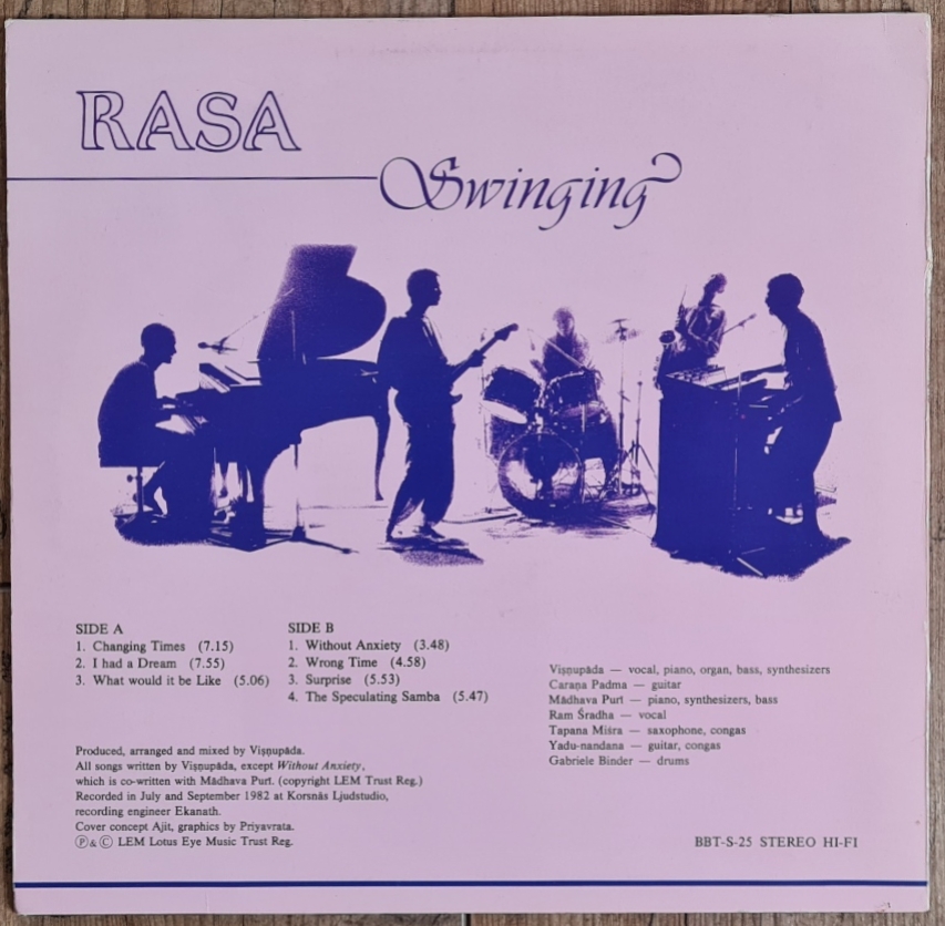 Rasa – Swinging 1982 VG, VYPRANÁ Vinyl (LP)