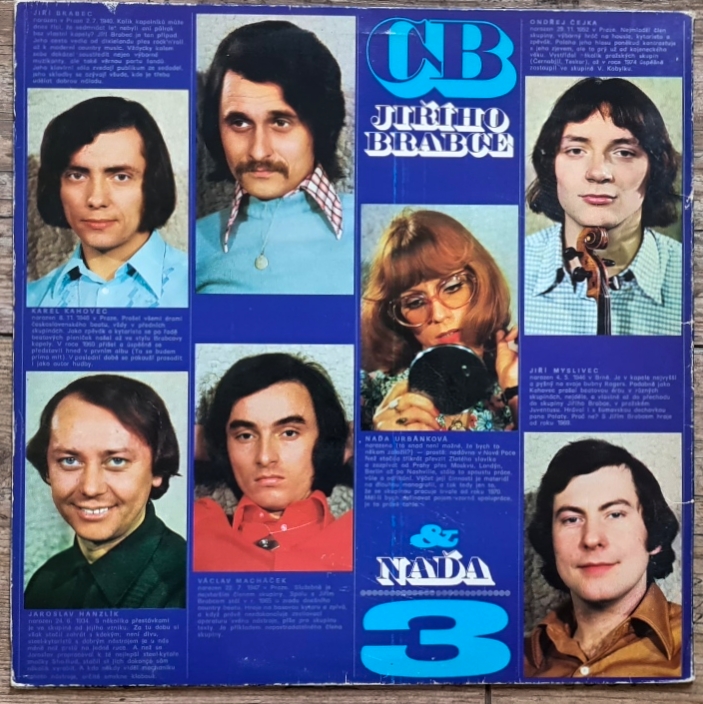 CB Jiřího Brabce & Naďa – 3 1975 VG, VYPRANÁ Vinyl (LP)
