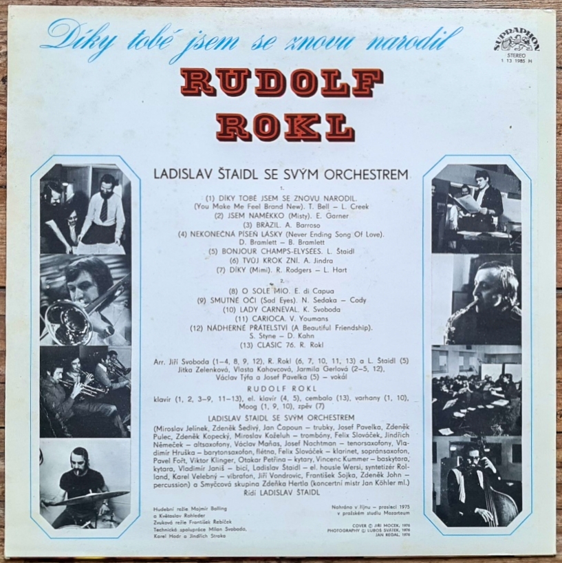 Rudolf Rokl – Díky Tobě Jsem Se Znovu Narodil 1976 VG+, VYPRANÁ Vinyl (LP)